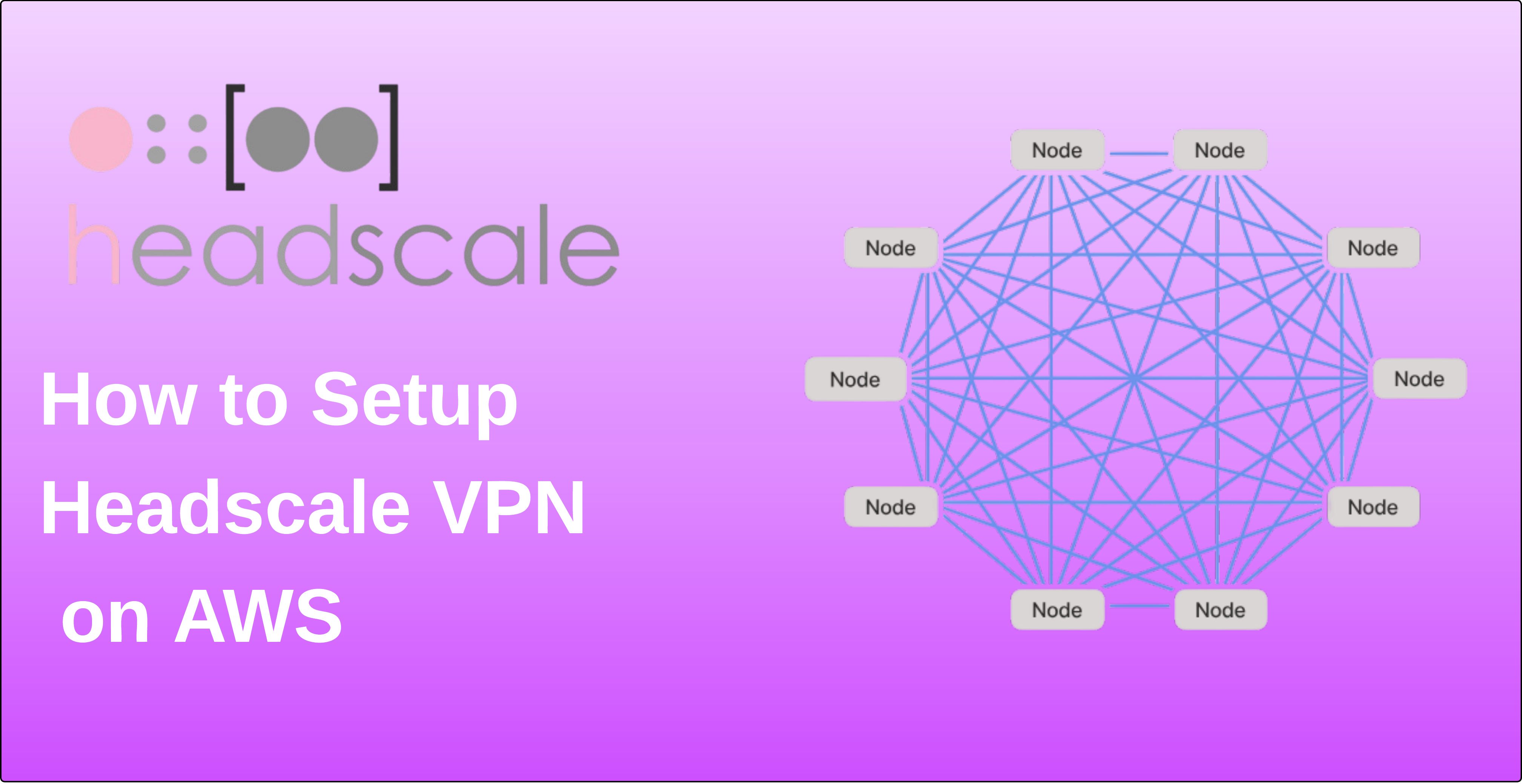 Headscale mesh VPN on AWS - self-hosted Tailscale alternative for multi-VPC networking
